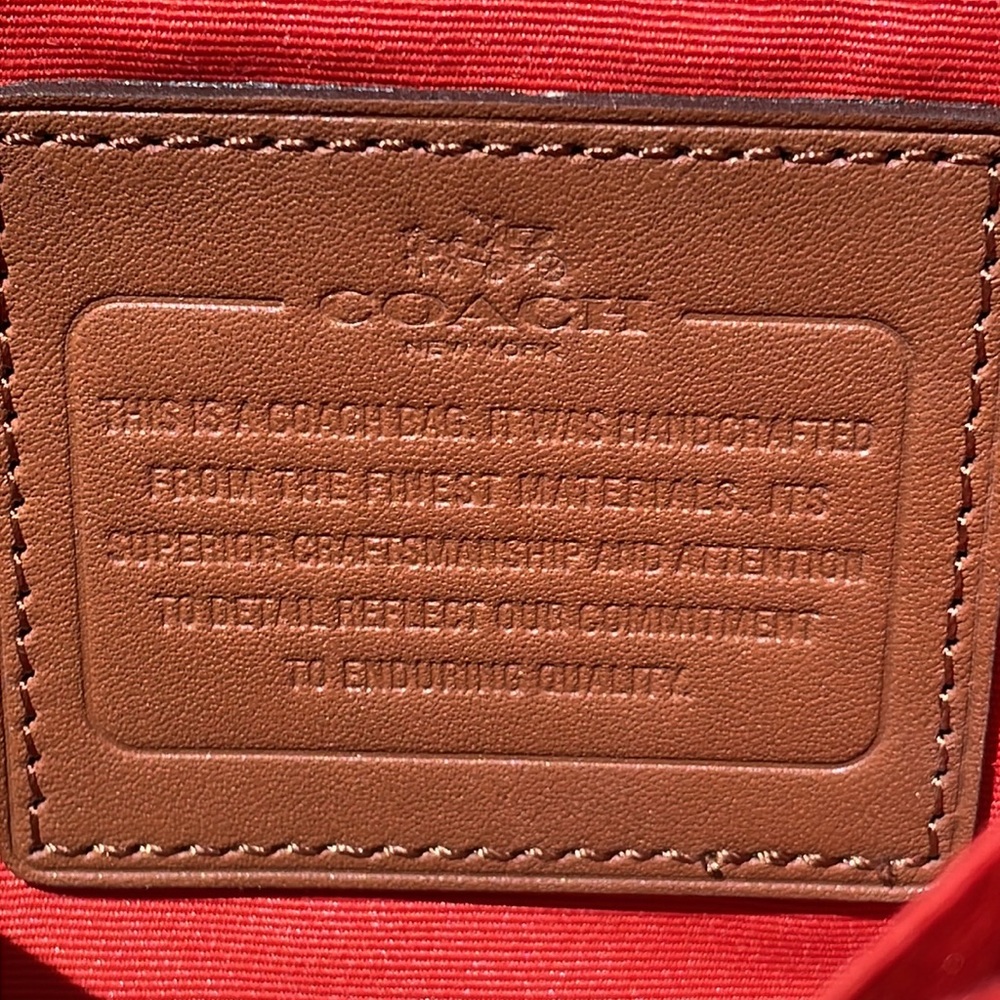 COACH (NEW) Varsity Stripe File Bag in Signature Coated Canvas (F38402) - Picture 10 of 10